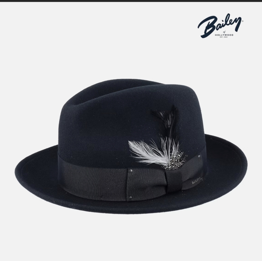 The Bailey Blixen Wool LiteFelt Fedora Hat Size XL